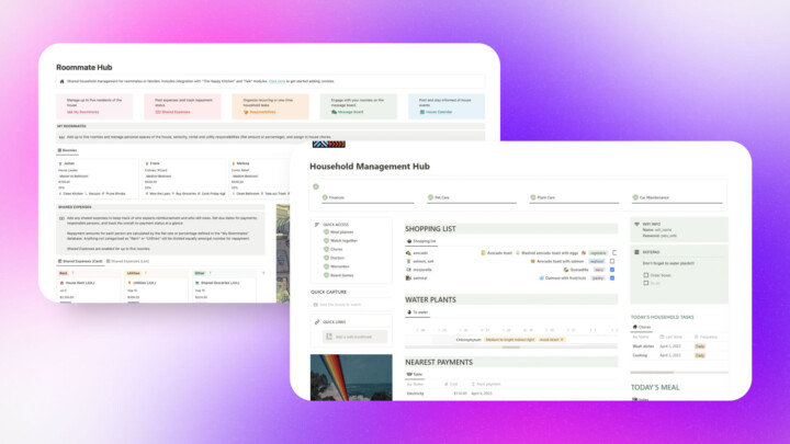 Notion Household Templates