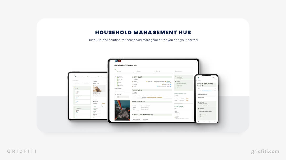 Notion Household Management Template