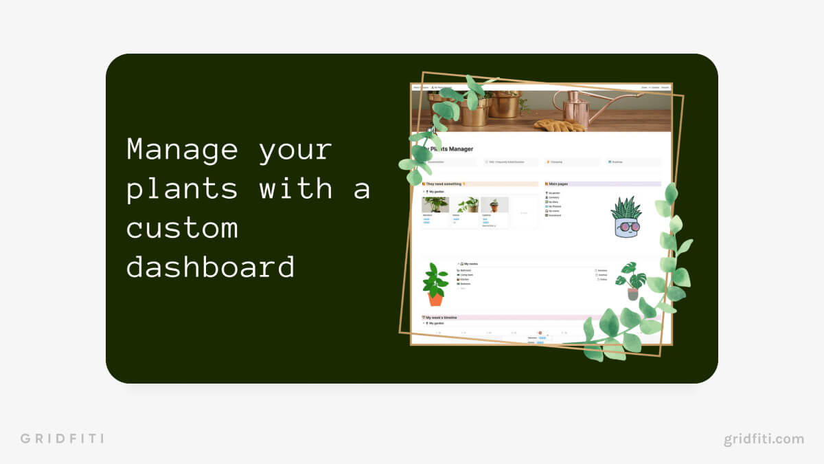Notion Plants Manager Template
