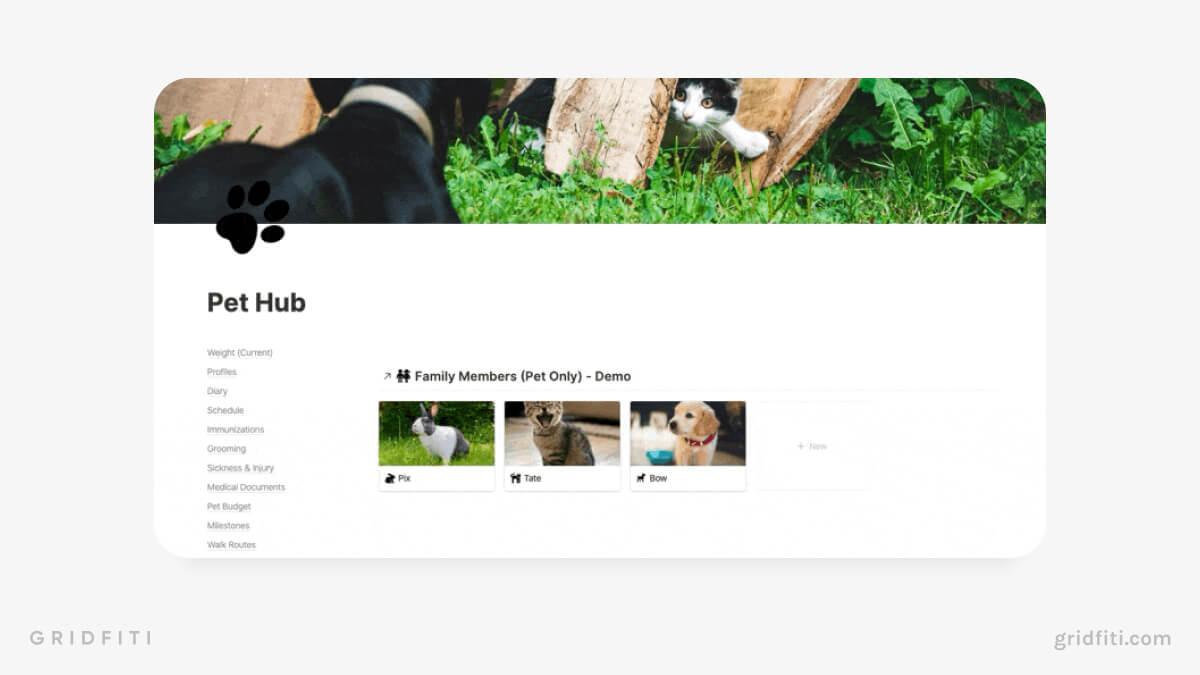 Notion Pet Hub Template