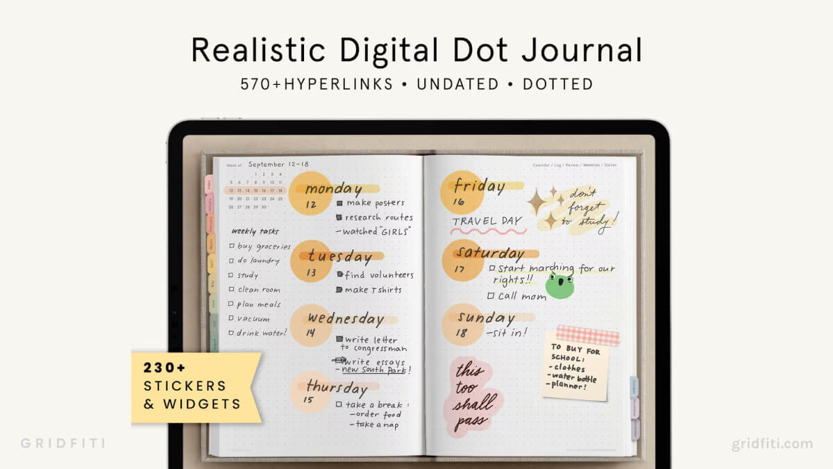 GoodNotes Digital Dot Journal