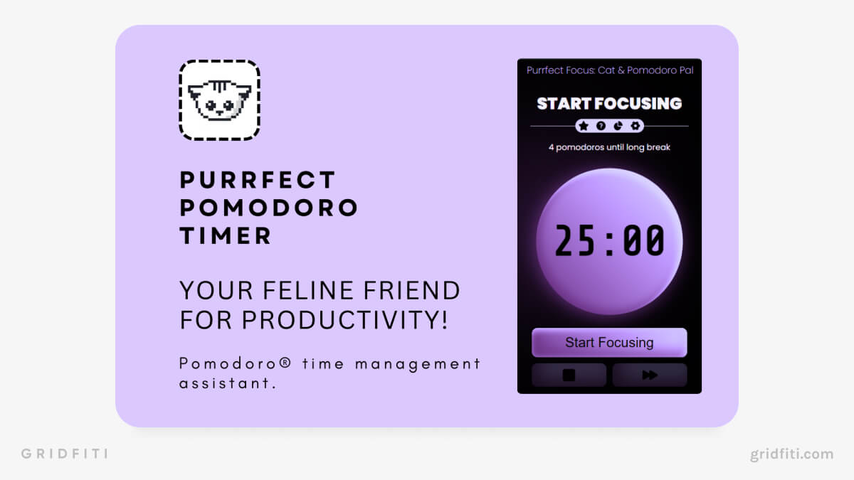 Cat Pomodoro Timer Extension