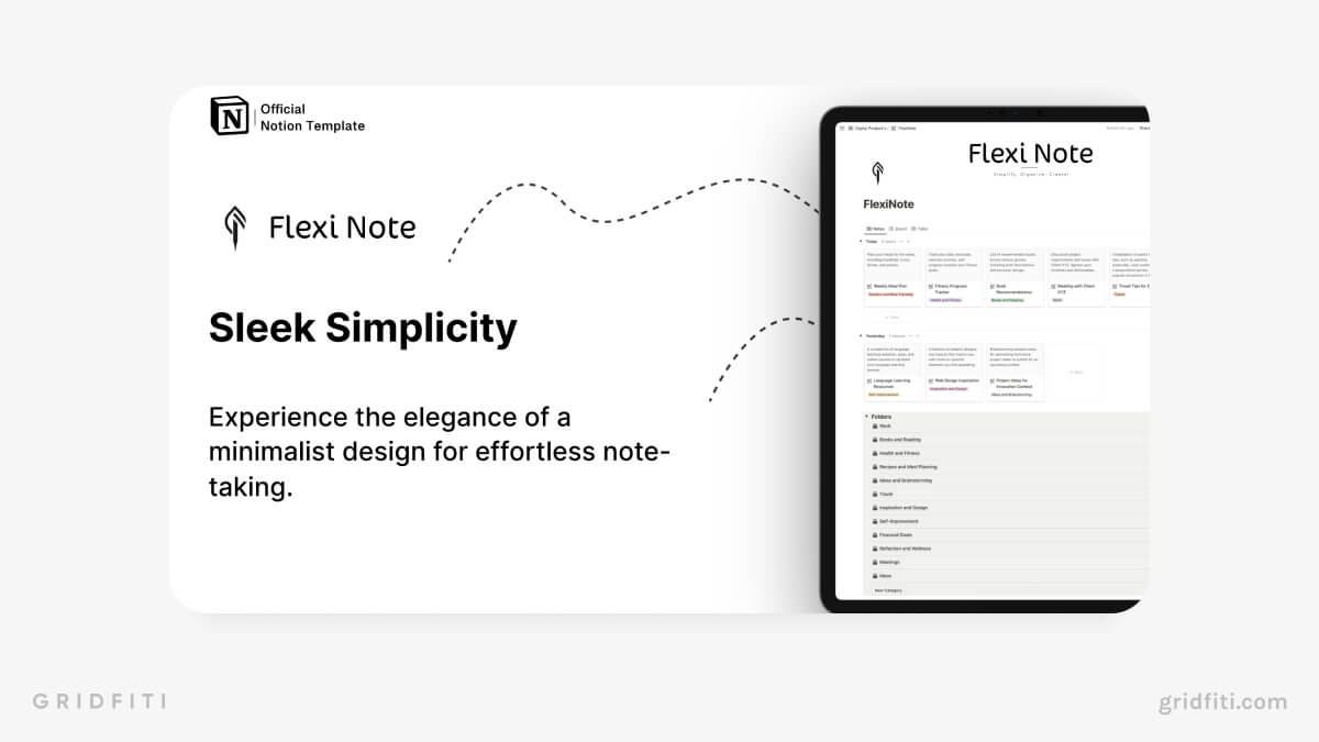 Simple Notes Notion Template