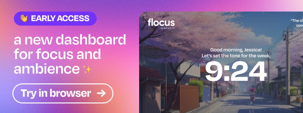 Flocus — Aesthetic Dashboard