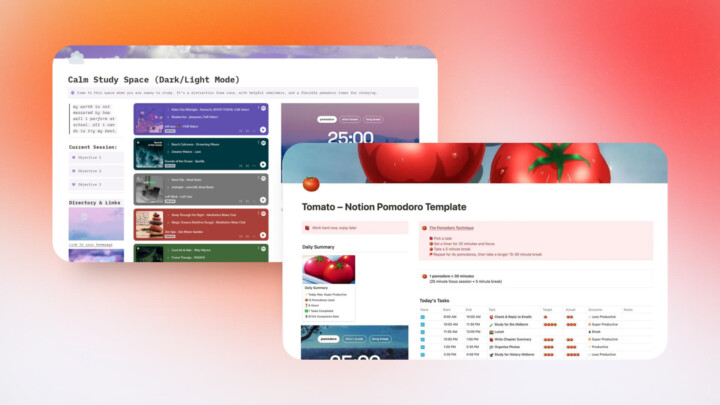 Notion Pomodoro Templates