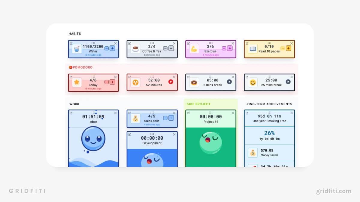 The 10 Best Notion Pomodoro Timer Widgets Aesthetic Minimalist 