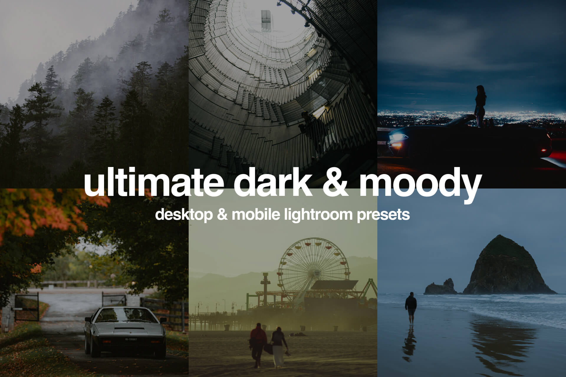 All-in-One Dark and Moody Lightroom Preset Pack
