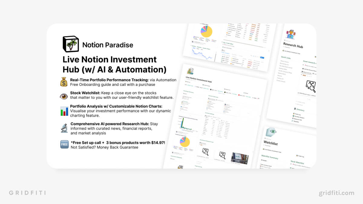 The Live Notion Investment Hub