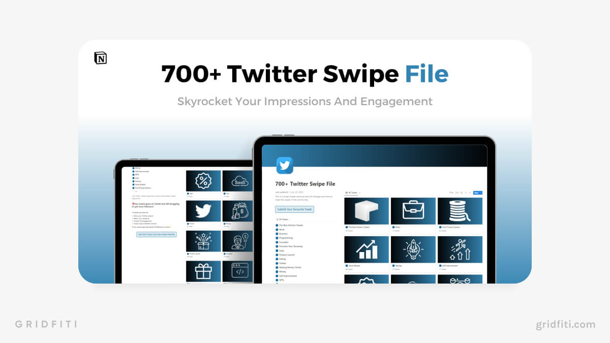 Notion Twitter Swipe File