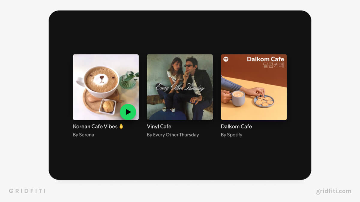 Spotify Café Playlists