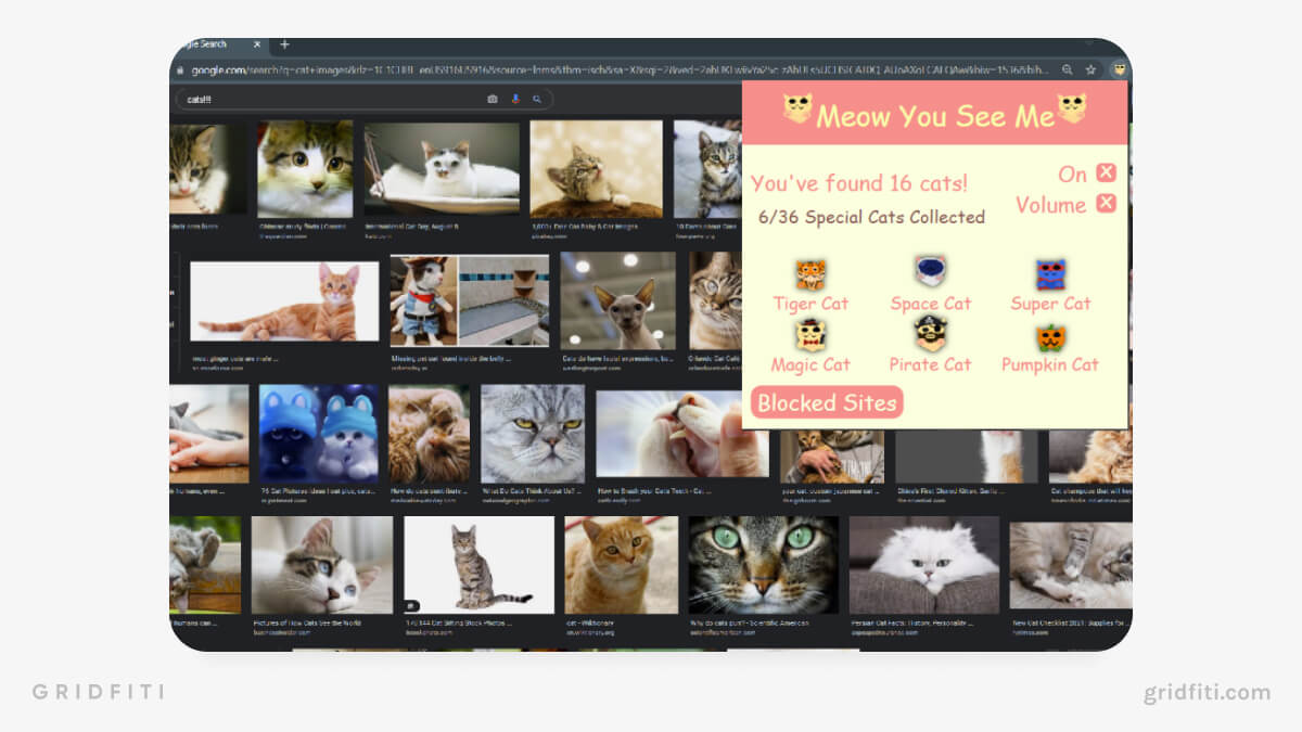Cat Chrome Extension