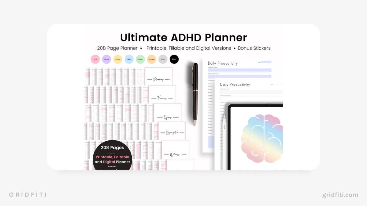 ADHD Planner for Adults