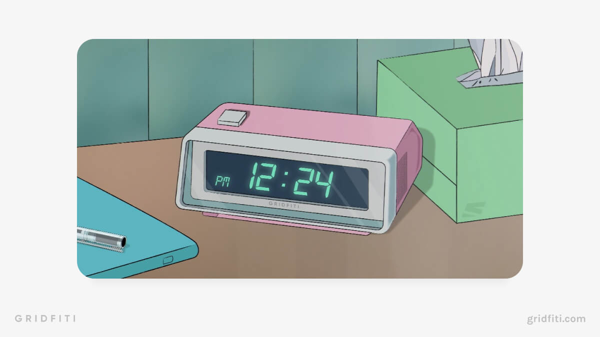 Anime Clock Widget for Notion