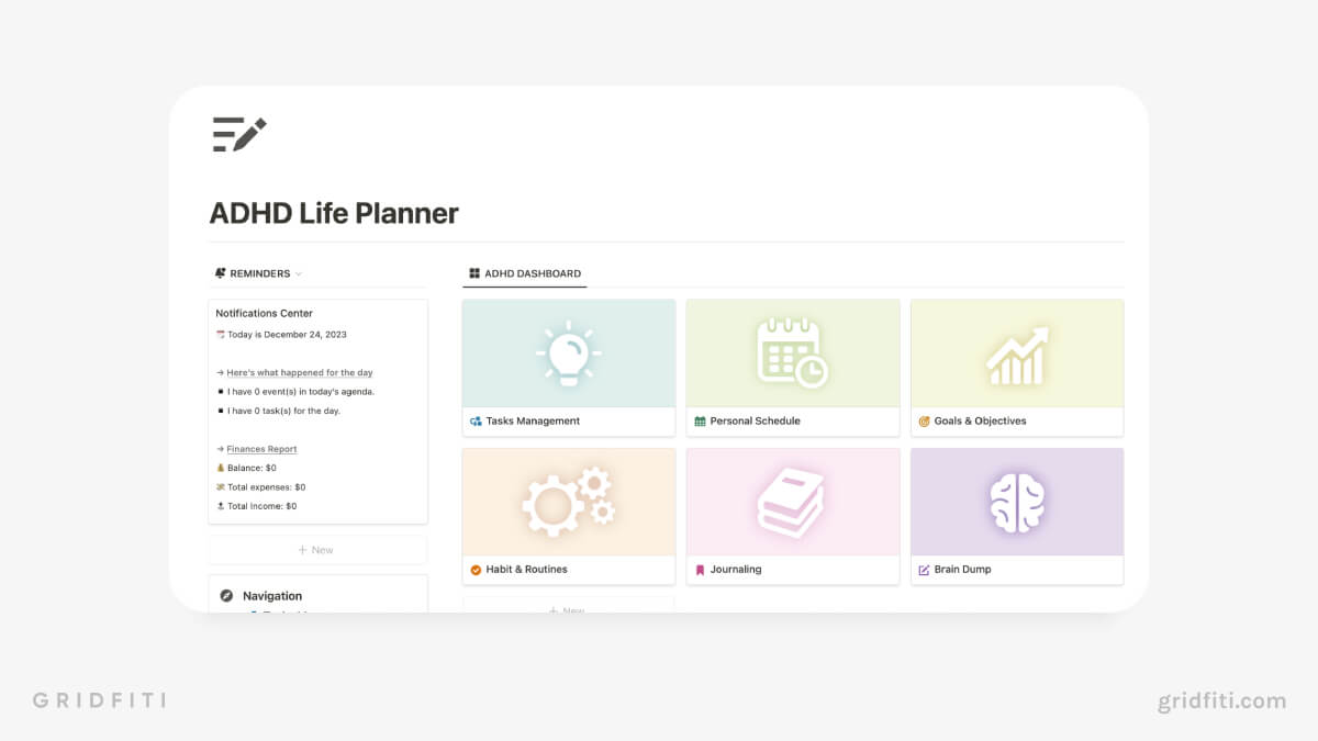 Simple ADHD Life Planner