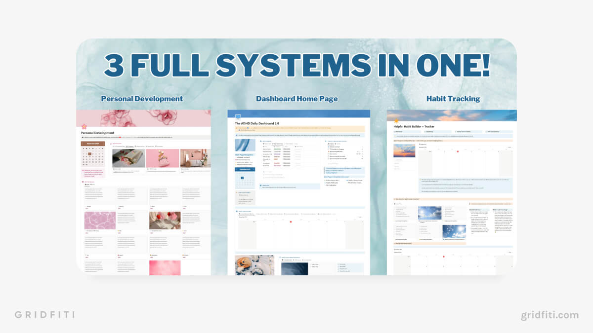 All-In-One Notion ADHD Dashboard