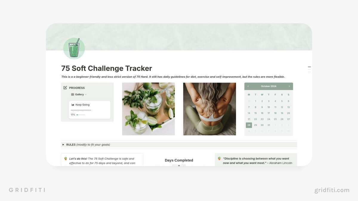 75 Soft Challenge Tracker