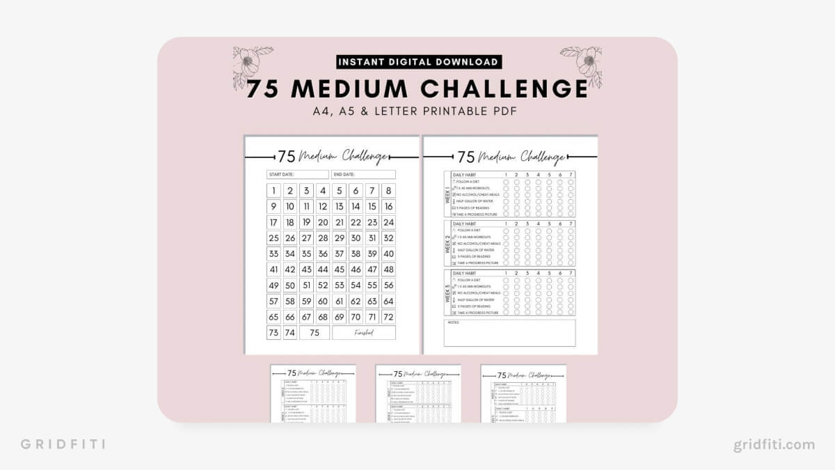 Feminine 75 Medium Challenge