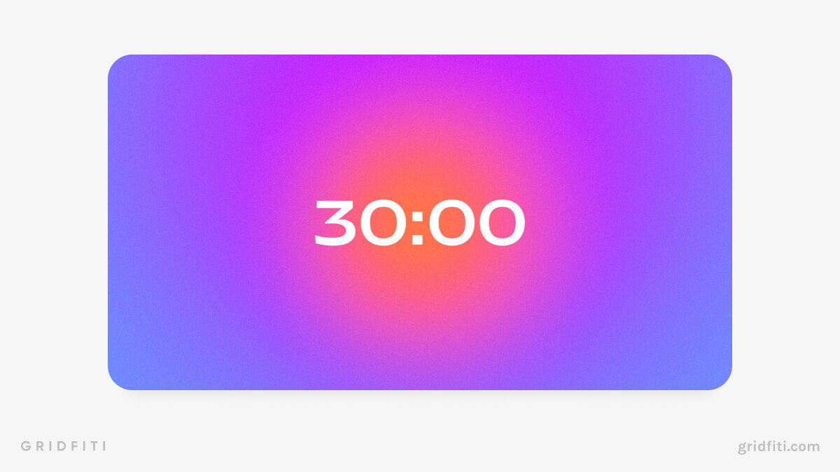 Aesthetic Aura Countdown Timer