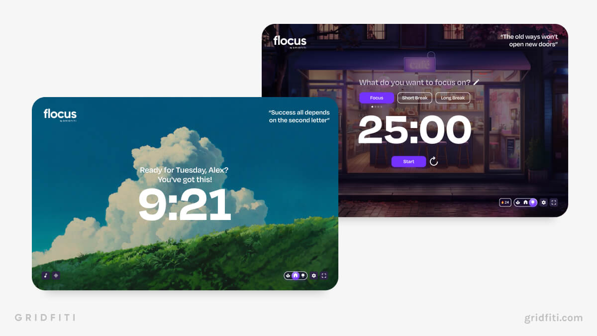 Flocus: All-in-One Focus & Ambience Dashboard