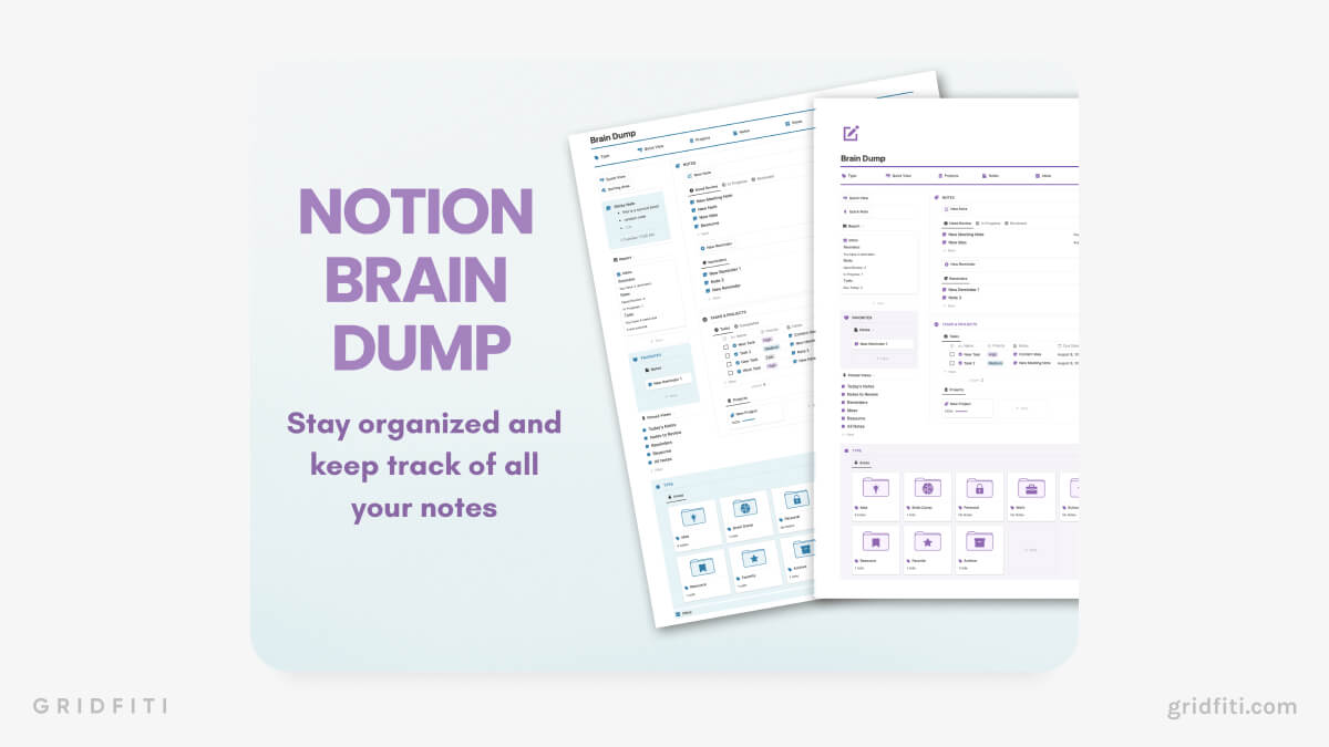 Notion Brain Dump Template