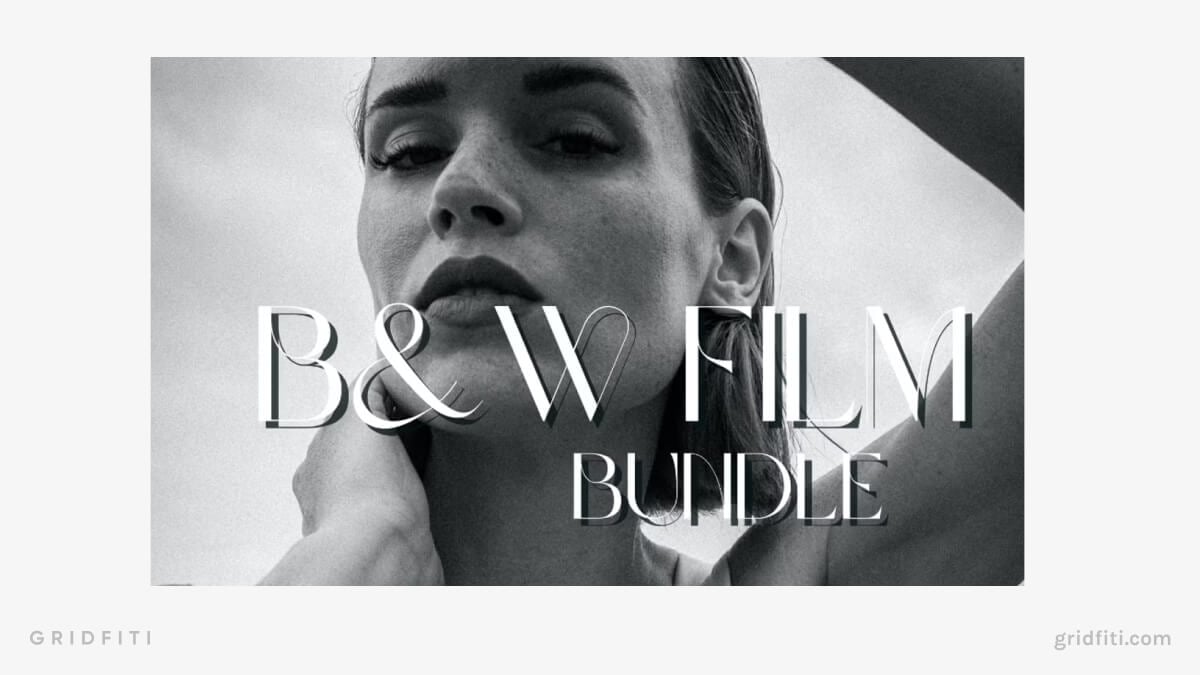 Black & White Film Bundle for Lightroom Desktop & Mobile