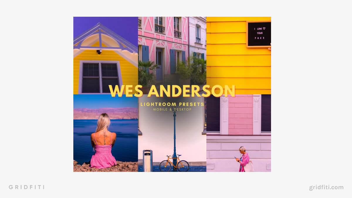 Vibrant Wes Anderson Film Presets