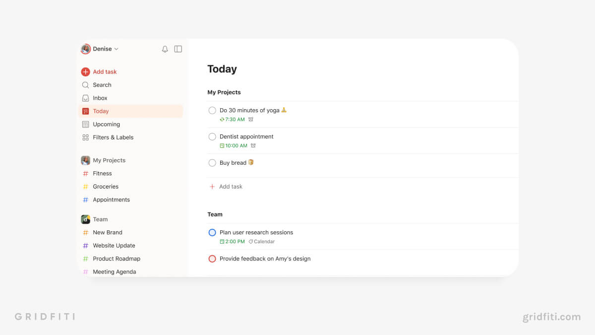 Todoist Planner App