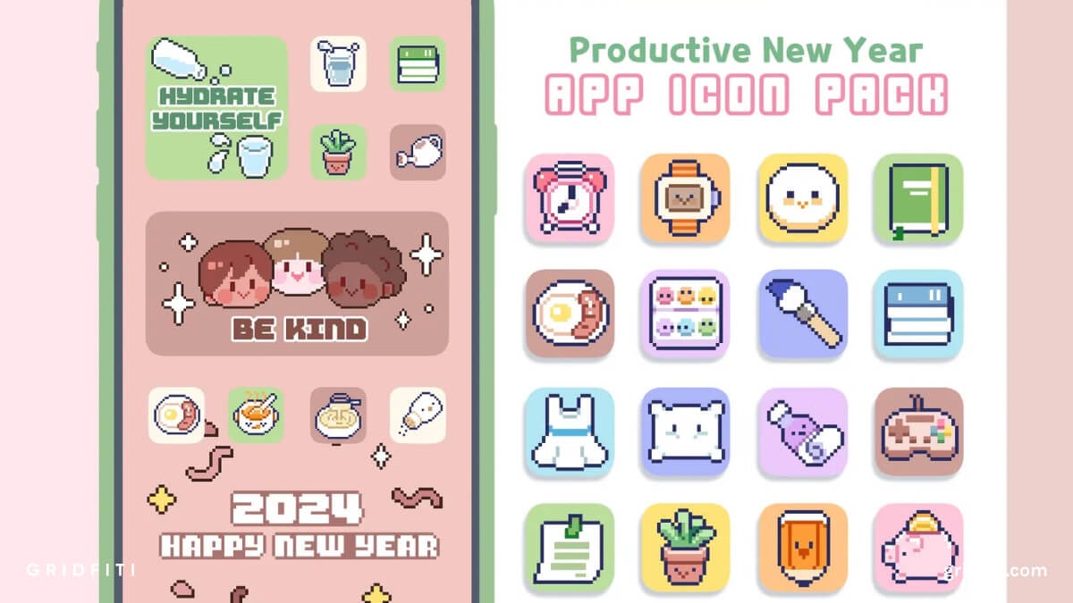 Pixel Aesthetic App Icon Pack