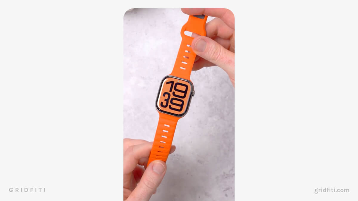 Orange Aesthetic Apple Watch Face