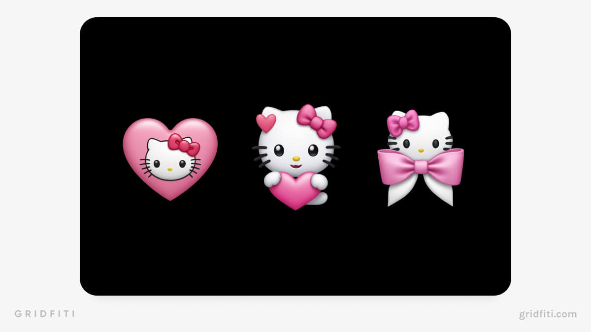 Hello Kitty Emoji Stickers