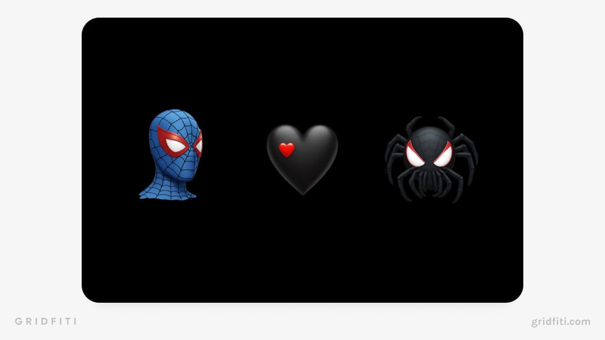 Spiderman Emoji Stickers