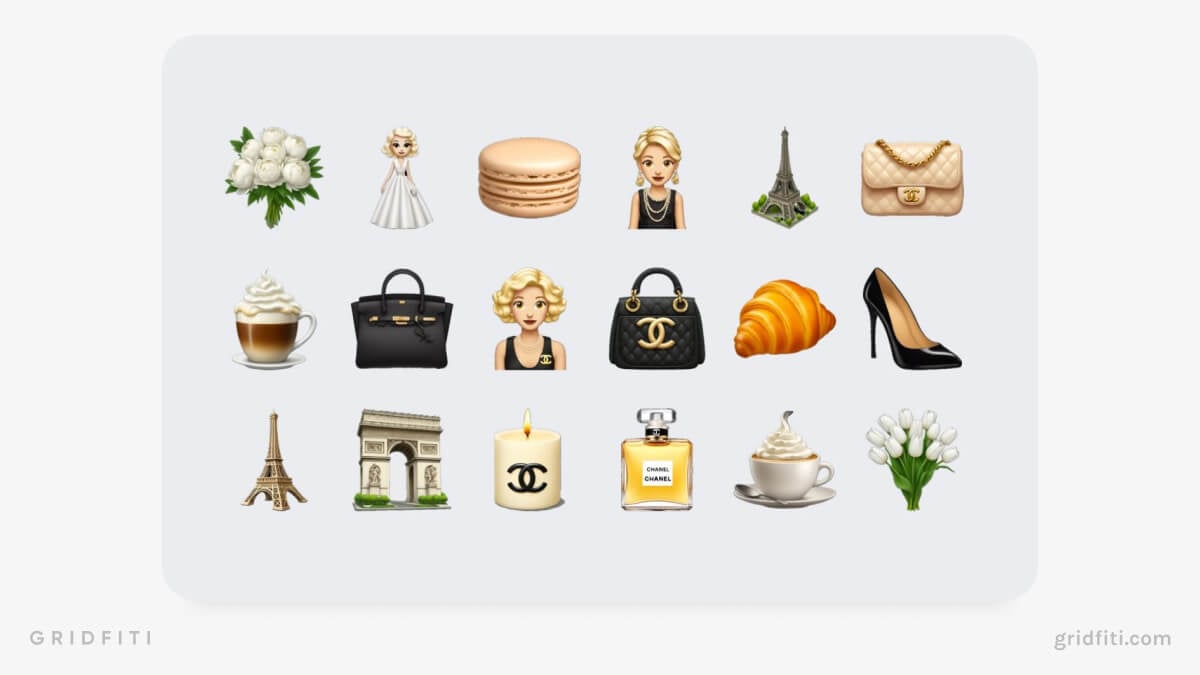 Parisian Emoji Stickers