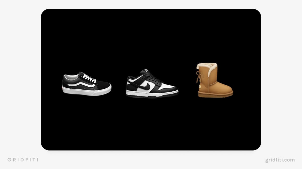 Shoes & Sneakers Emoji Stickers