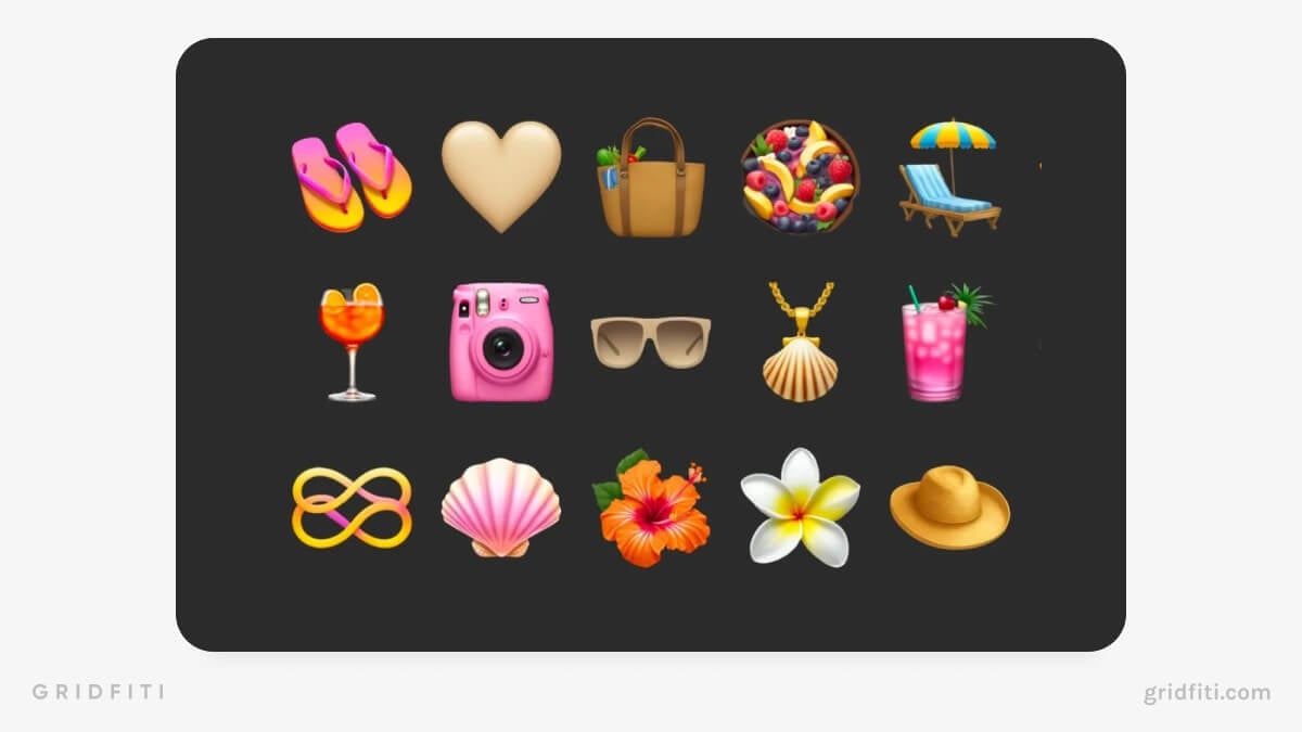 Tropical Emoji Stickers