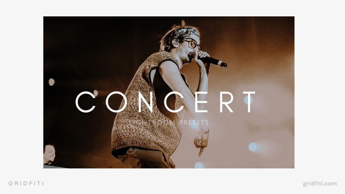 Cinematic Moody Concert Lightroom Presets