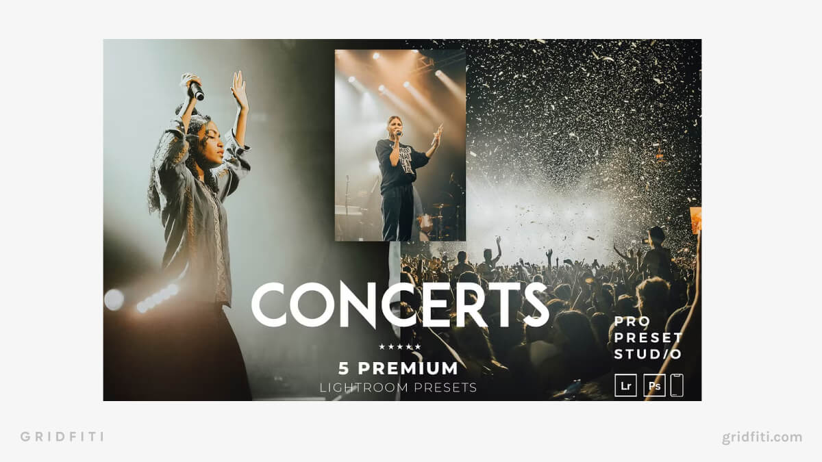 Concert Presets for Lightroom