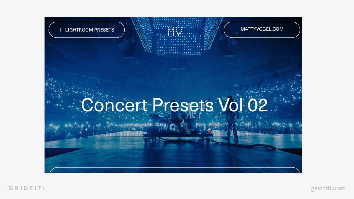 Cool Concert Lightroom Presets