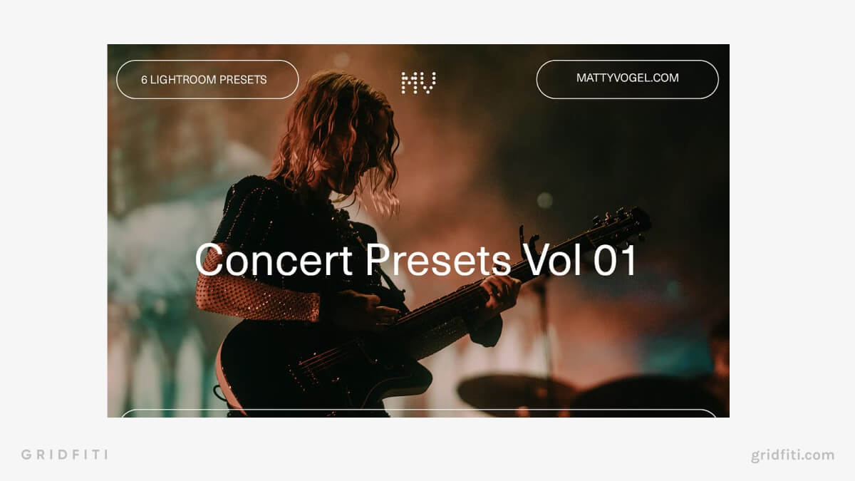 Glowy Concert Lightroom Presets