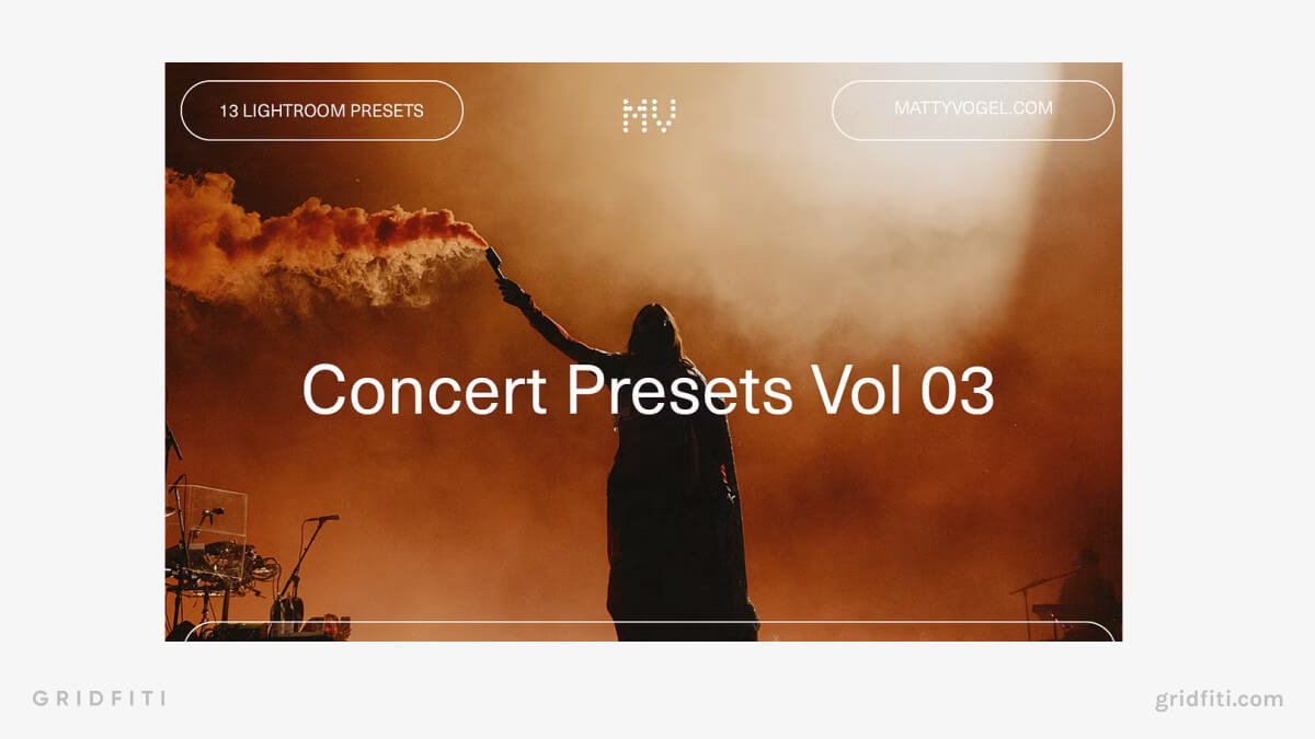 Warm Concert Lightroom Presets