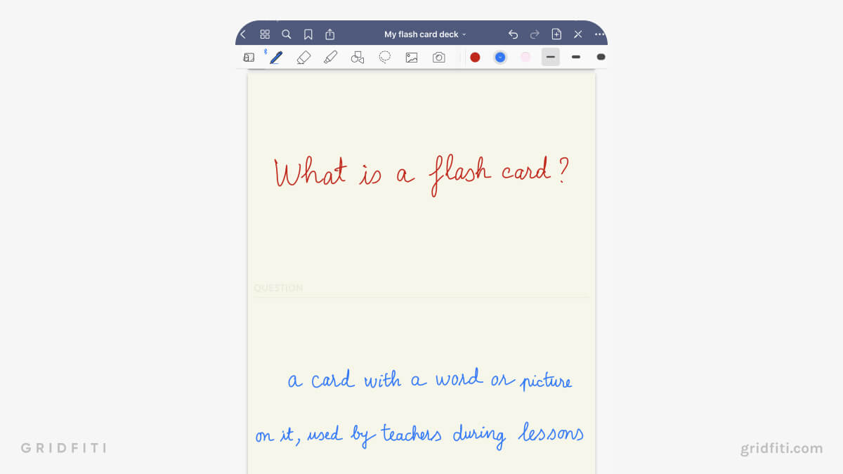 GoodNotes Flashcards