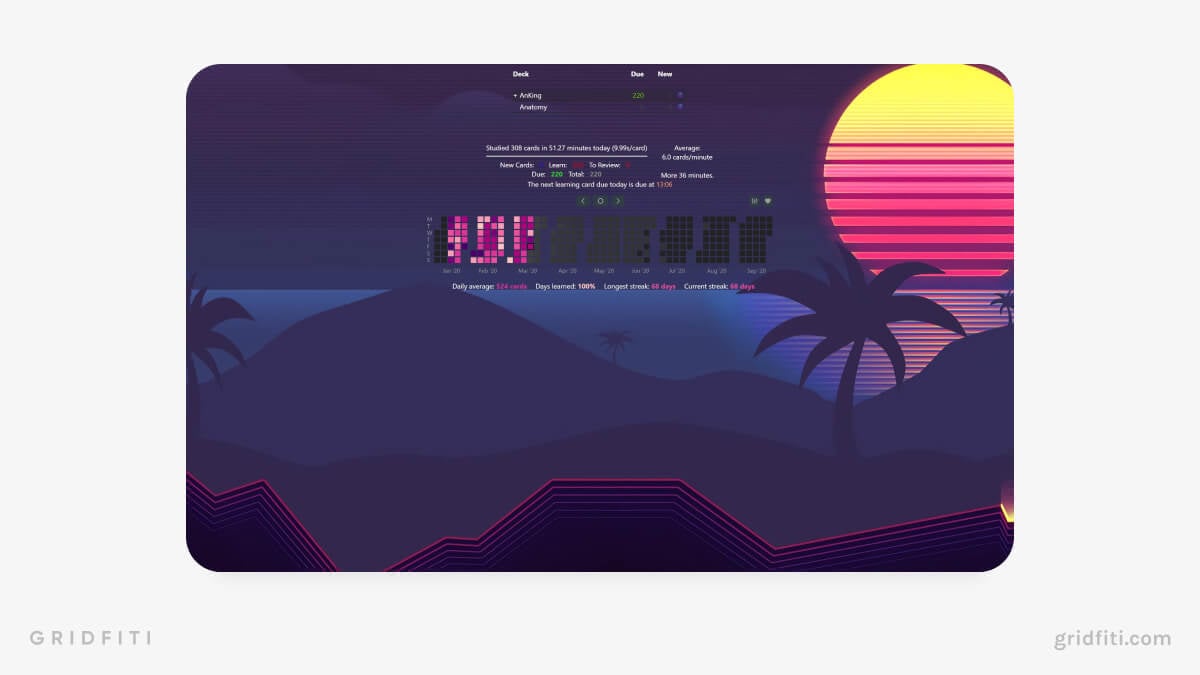 Vaporwave Anki Aesthetic