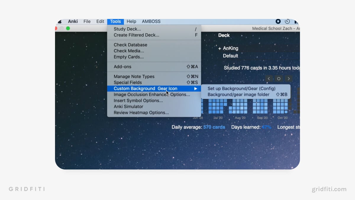 How to Customize Your Anki Background