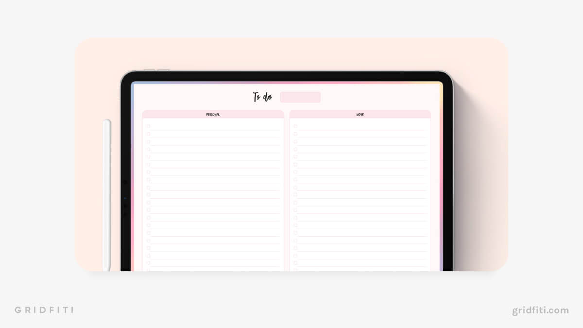 Goodnotes To Do App